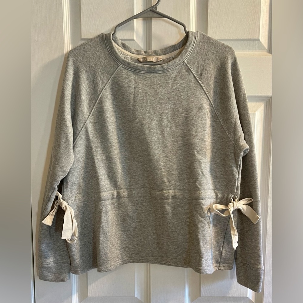 Athleta Side Tie Athletic Athleisure Gray
Sweater Women's Size M - Picture 4 of 7
